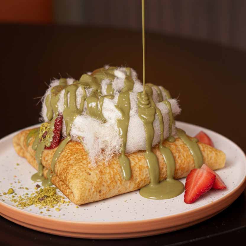 Pistachio Ghazleh Crepe